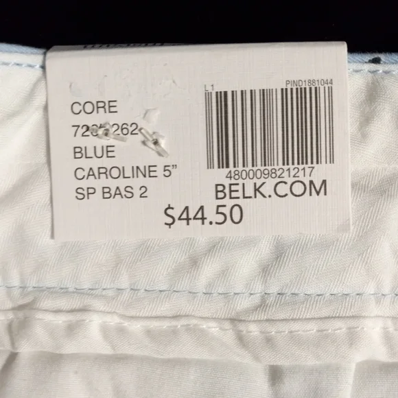 crown & ivy Blue Patterned Women Shorts - Picture 6 of 6